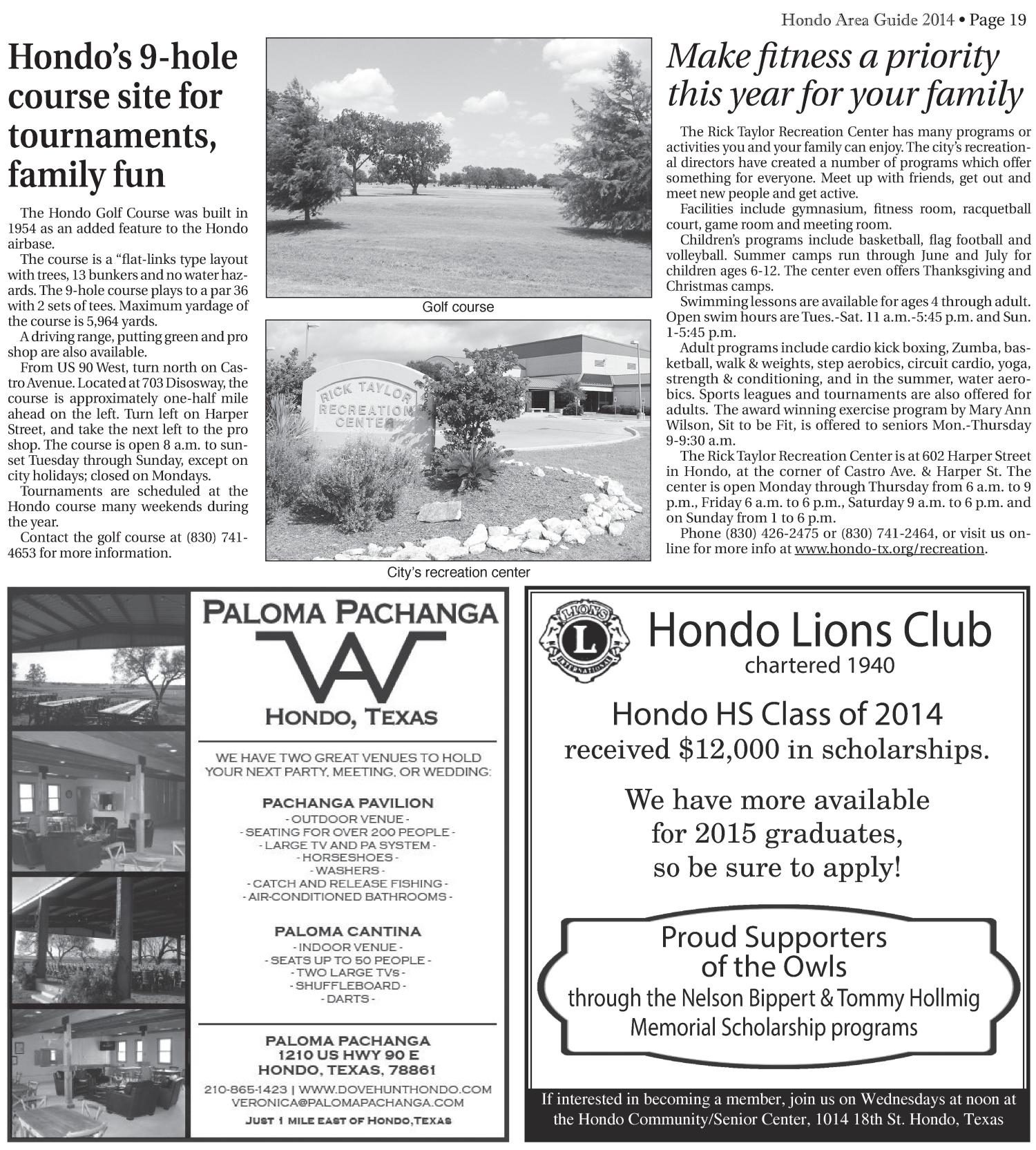 Hondo Anvil Herald (Hondo, Tex.), Vol. 128, No. 24, Ed. 1 Thursday, June 12, 2014
                                                
                                                    [Sequence #]: 40 of 49
                                                