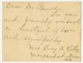 Letter: [Letter from Lucy A. Kelly to Dr. Joseph Pound, May 9, 1911]