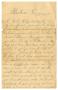 Primary view of [Letter from D. C. Riley to Dr. Joseph Pound, July 30, 1898]