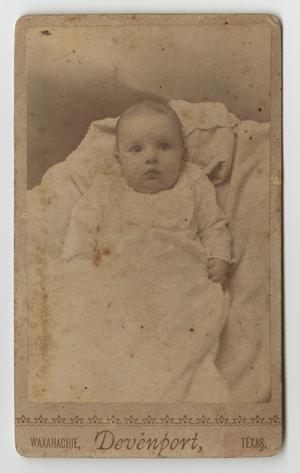 Primary view of object titled '[Portrait of Baby]'.