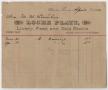 Text: [Receipt from Locke Platt Livery, Feed and Sale Stable]