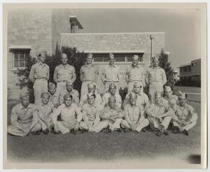 Primary view of object titled '[Photograph of Soldiers at McCloskey General Hospital]'.