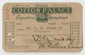 Thumbnail image of item number 1 in: '[Texas Cotton Palace Men's Ticket]'.