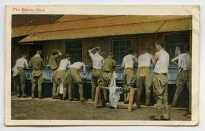 Primary view of object titled '[Postcard of Soldiers Washing]'.