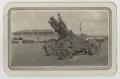 Photograph: [Photograph of Fritz Linnstaedter on Cannon]