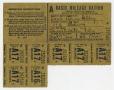 Text: [Collection of Gas Ration Stamps Belonging to Earl Bunkley]