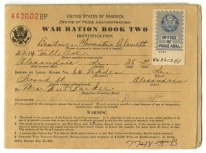 Primary view of object titled '[War Ration Book Two Belonging to Beatrice Clementine Blewett]'.