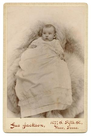 Primary view of object titled '[Portrait of a Baby in a Christening Dress]'.