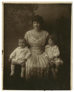 Primary view of [Portrait of Matilda Alice Sweeney and her Sons]