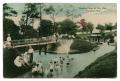 Primary view of [Postcard Showing the Wading Pond and City Park, Houston, Texas]