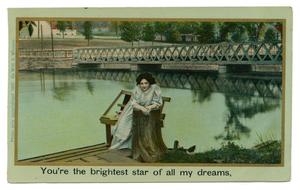 Primary view of [Illustrated Song Postcard, "You're the Brightest Star of all My Dreams": Part 4]