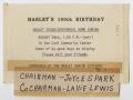Primary view of [Card Advertising Haslet's 100th Birthday]