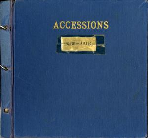 Primary view of object titled 'Abilene Public Library Accessions Book: 1927-1933'.