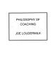 Primary view of Philosophy of Coaching