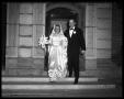 Photograph: Wallace Scott Jr. Wedding - Bride and Groom leave Church