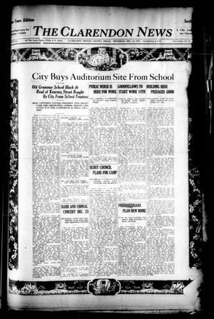 Primary view of object titled 'The Clarendon News (Clarendon, Tex.), Vol. 39, Ed. 1 Thursday, December 13, 1928'.