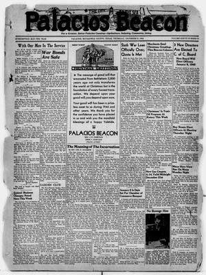 Primary view of object titled 'Palacios Beacon (Palacios, Tex.), Vol. 37, No. 51, Ed. 1 Thursday, December 21, 1944'.