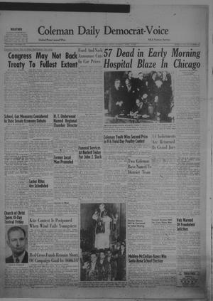 Primary view of object titled 'Coleman Daily Democrat-Voice (Coleman, Tex.), Vol. 1, No. 122, Ed. 1 Tuesday, April 5, 1949'.