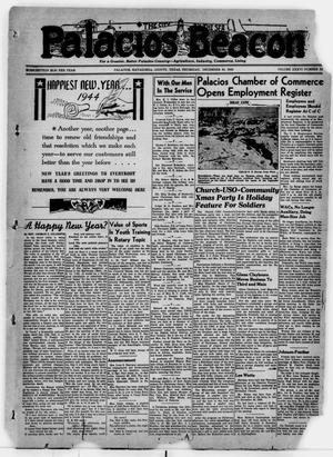Primary view of object titled 'Palacios Beacon (Palacios, Tex.), Vol. 36, No. 52, Ed. 1 Thursday, December 30, 1943'.