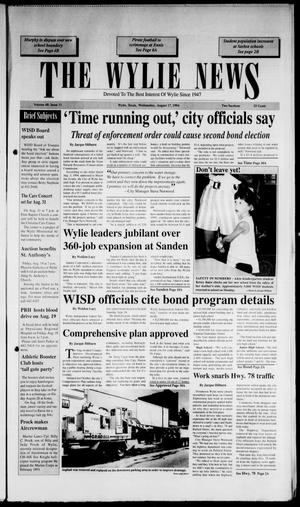 Primary view of The Wylie News (Wylie, Tex.), Vol. 48, No. 11, Ed. 1 Wednesday, August 17, 1994