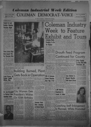Primary view of object titled 'Coleman Democrat-Voice (Coleman, Tex.), Vol. 69, No. 41, Ed. 1 Tuesday, March 30, 1954'.
