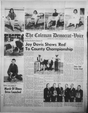 Primary view of object titled 'The Coleman Democrat-Voice (Coleman, Tex.), Vol. 86, No. 33, Ed. 1 Tuesday, January 17, 1967'.