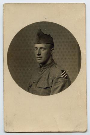 Primary view of object titled '[Portrait of an Unknown World War One Soldier]'.