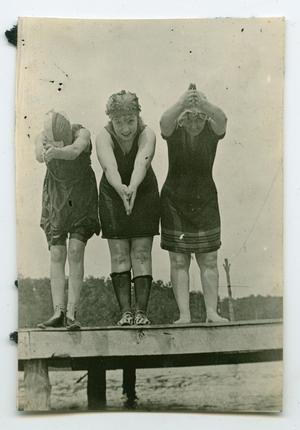 Primary view of object titled '[Photograph of Women Swimming at Bella Vista, Arkansas]'.