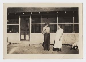 Primary view of object titled '[Photograph of Bertha Smith and her Husband]'.