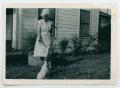 Photograph: [Photograph of Dorothy Murphy King with a Dog]