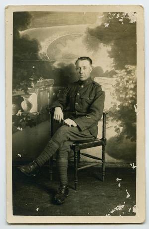 Primary view of object titled '[Portrait of an Unknown World War One Soldier]'.