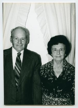 Primary view of object titled '[Photograph of Noel and Lena Nelson at their 50th Anniversary]'.