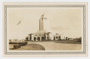 Primary view of object titled '[Photograph of the Administration Building at Randolph Field]'.