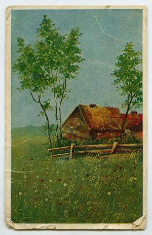 Primary view of object titled '[Postcard from Milton Andrew Matlock to Lois Matlock]'.