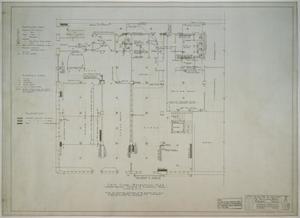 Primary view of object titled 'Llano Hotel Alterations, Midland, Texas: First Floor Mechanical Plan'.