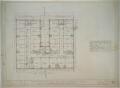 Technical Drawing: Hotel Building, Gorman, Texas: Third Floor Plan