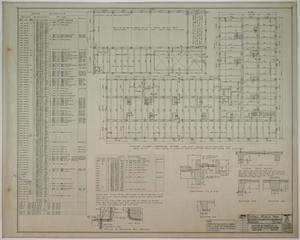 Primary view of object titled 'Scharbauer Hotel, Midland, Texas: Typical Floor Framing Plan'.