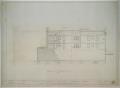 Technical Drawing: Hotel Building, Gorman, Texas: South Elevation