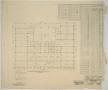 Technical Drawing: Settles' Hotel, Big Spring, Texas: Second Floor Framing Plan