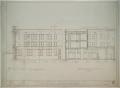 Thumbnail image of item number 1 in: 'Hotel Building, Gorman, Texas: Elevation and Section'.
