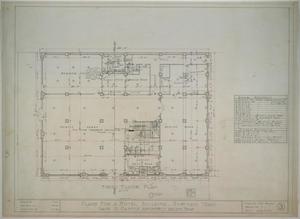 Primary view of object titled 'Hotel Building, Gorman, Texas: First Floor Plan'.