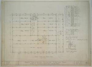 Primary view of object titled 'Hotel Building, Gorman, Texas: Second and Third Floor Framing Plans'.