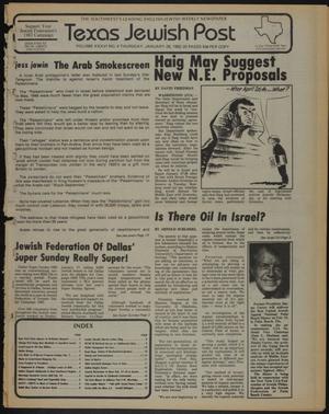 Primary view of object titled 'Texas Jewish Post (Fort Worth, Tex.), Vol. 36, No. 4, Ed. 1 Thursday, January 28, 1982'.