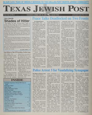 Primary view of Texas Jewish Post (Fort Worth, Tex.), Vol. 54, No. 6, Ed. 1 Thursday, February 10, 2000