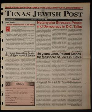 Primary view of object titled 'Texas Jewish Post (Fort Worth, Tex.), Vol. 50, No. 28, Ed. 1 Thursday, July 11, 1996'.