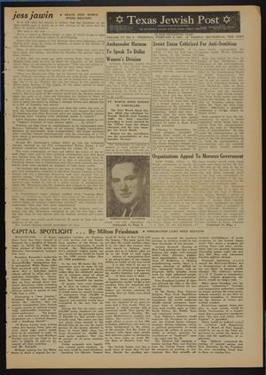 Primary view of object titled 'Texas Jewish Post (Fort Worth, Tex.), Vol. 15, No. 5, Ed. 1 Thursday, February 2, 1961'.