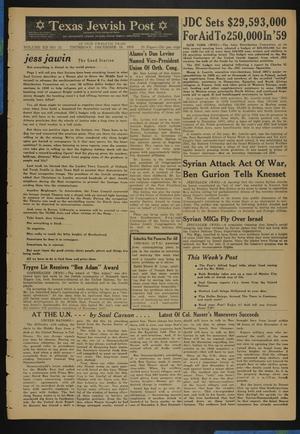 Primary view of object titled 'Texas Jewish Post (Fort Worth, Tex.), Vol. 12, No. 51, Ed. 1 Thursday, December 18, 1958'.