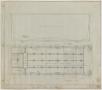 Technical Drawing: Masonic Temple, Ranger, Texas: Foundation and Roof Plan