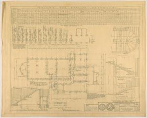 Primary view of object titled 'Abilene Country Club, Abilene, Texas: Foundation Plan'.
