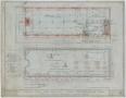 Technical Drawing: Masonic Hall, Breckenridge, Texas: First Floor and Foundation Plans